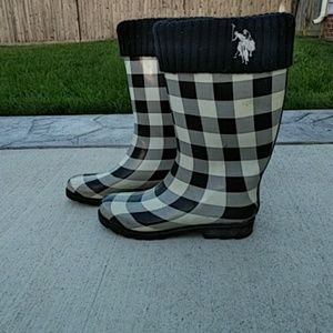 Womens size 8.5 ralph lauren rain boot